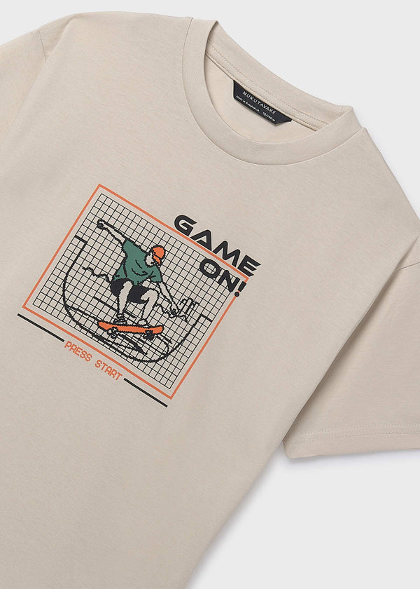 Camiseta Game On Crema