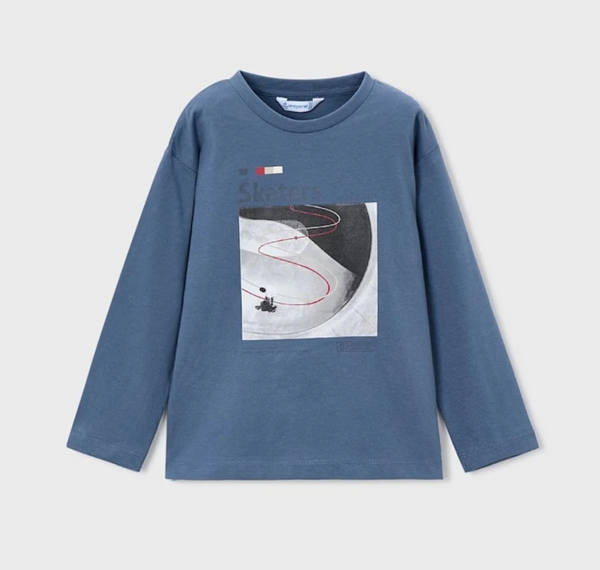 Camiseta Skaters Azul de Mayoral - Moda infantil europea