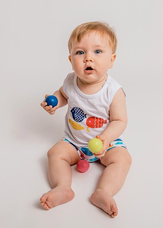 Bañador peces de Calamaro - Moda infantil europea