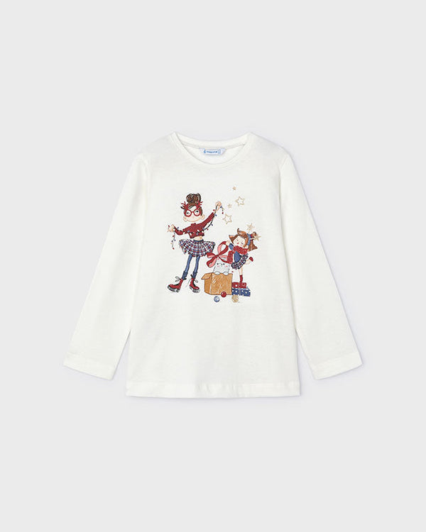Camiseta Manga Larga Muñecas Niña