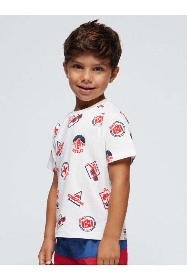 Camiseta Stamps Rojo