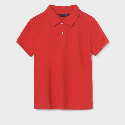 Polo Rojo con Cuello