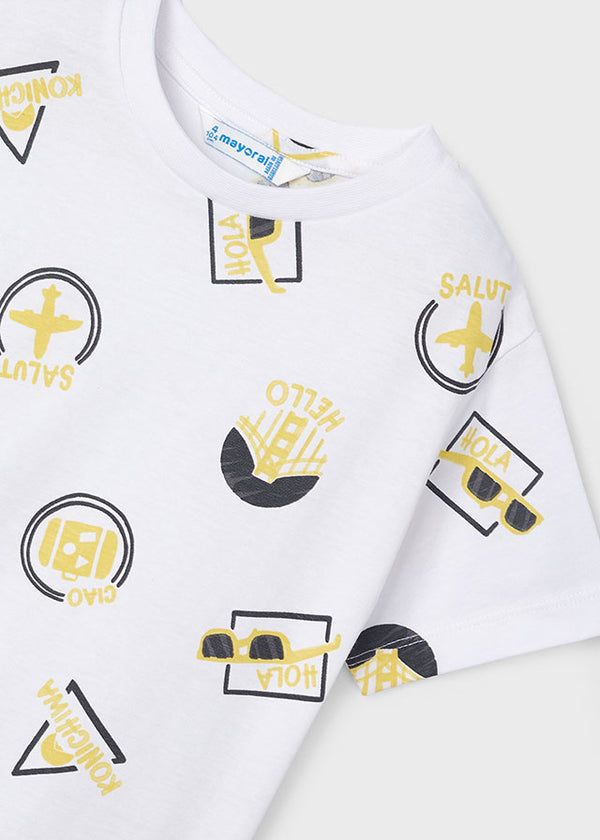 Camiseta Stamps Amarillo