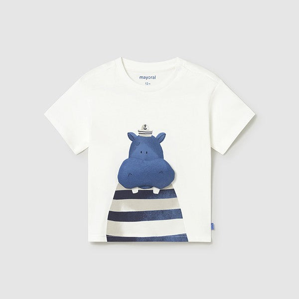 T-shirt de hipopótamo de Mayoral para niño - Tienda Cristinita