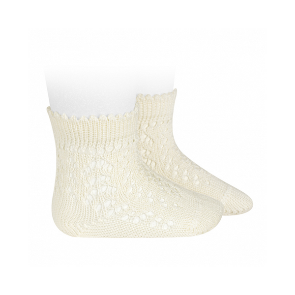 Calcetin crochet beige de Condor - Moda infantil europea