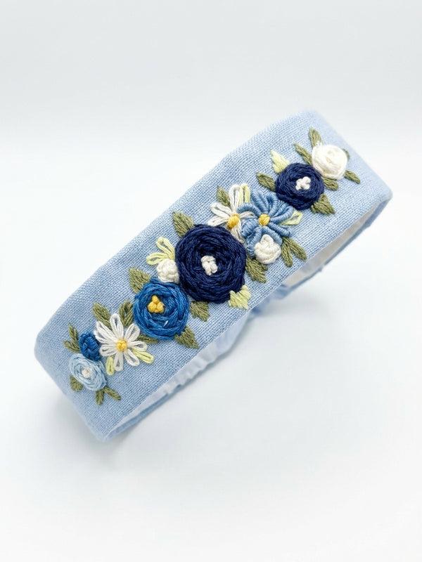 Banda Azul Claro Floral