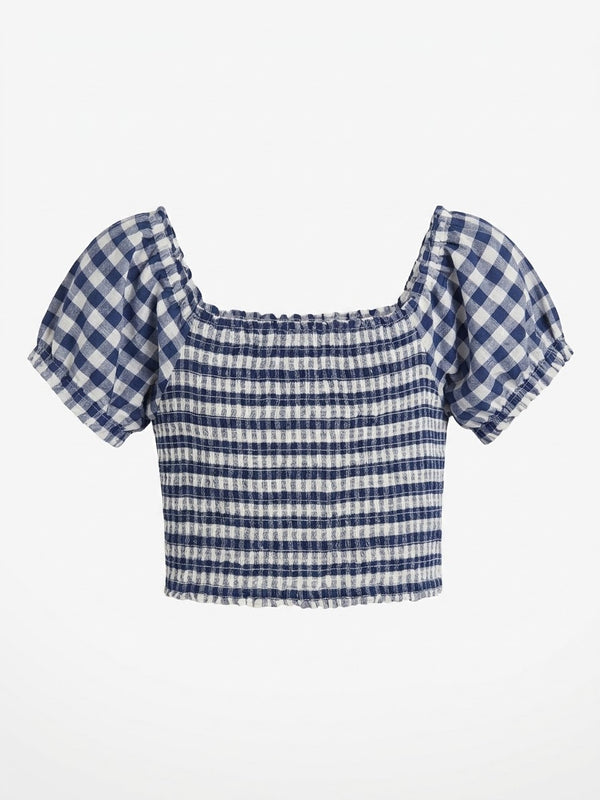 Top azul marino con abeja de Mayoral para niña - Tienda Cristinita
