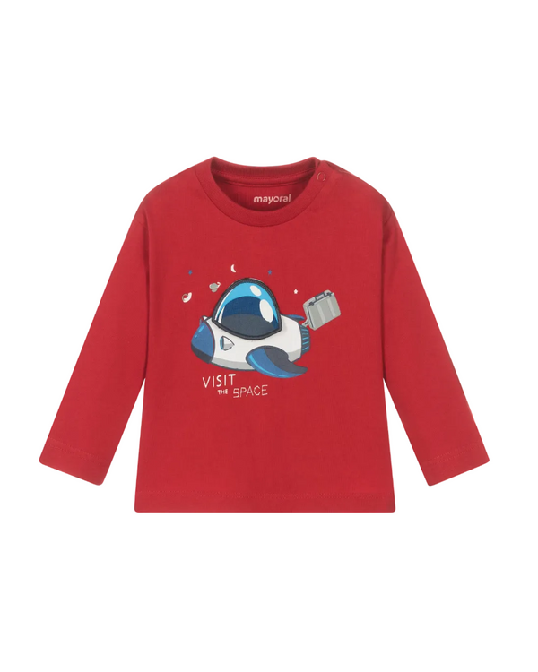 Camiseta Manga Larga "Visit the Space" Bebé