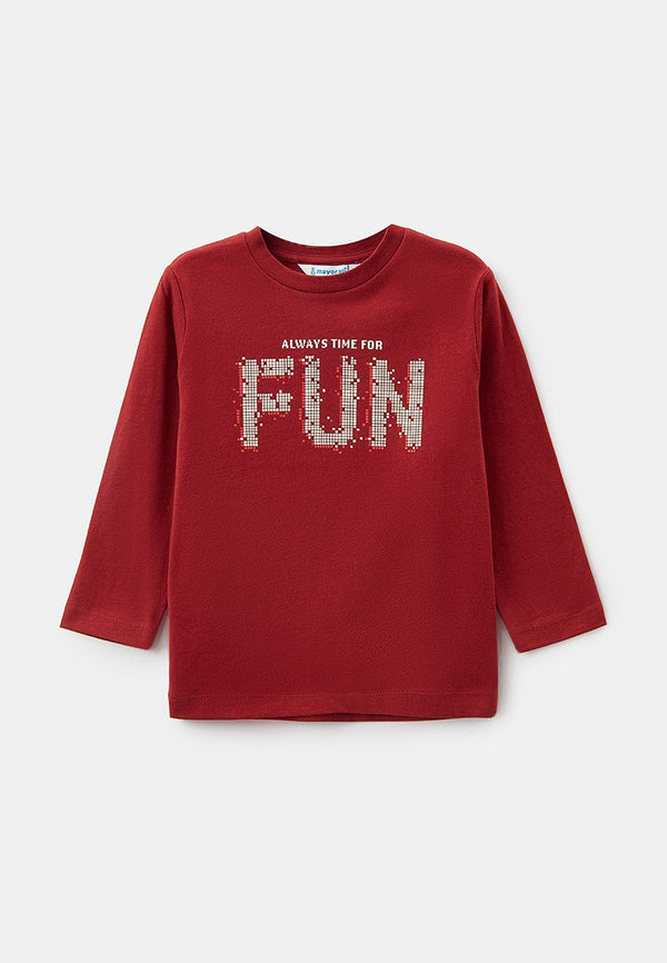 Camiseta "Always time for Fun" de Mayoral - Moda infantil europea