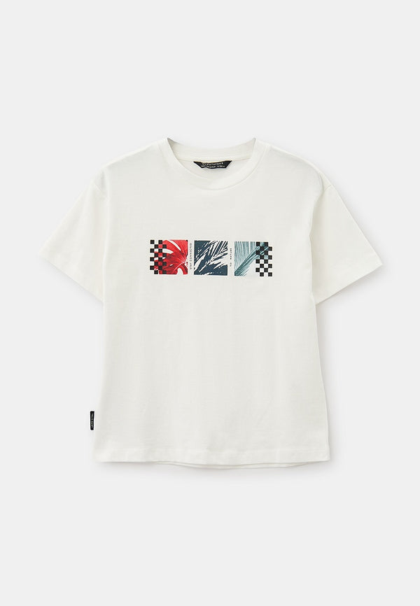 Camiseta Blanca Nature de Nukutavake - Moda infantil europea