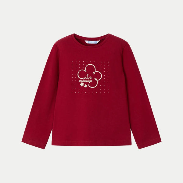 Camiseta Cute and Beautiful de Mayoral - Moda infantil europea