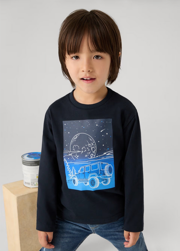 Camiseta Glow in the Dark! de Mayoral - Moda infantil europea