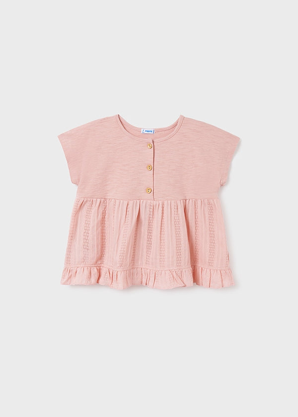 Blusa rosa palo de Mayoral para niña - Tienda Cristinita