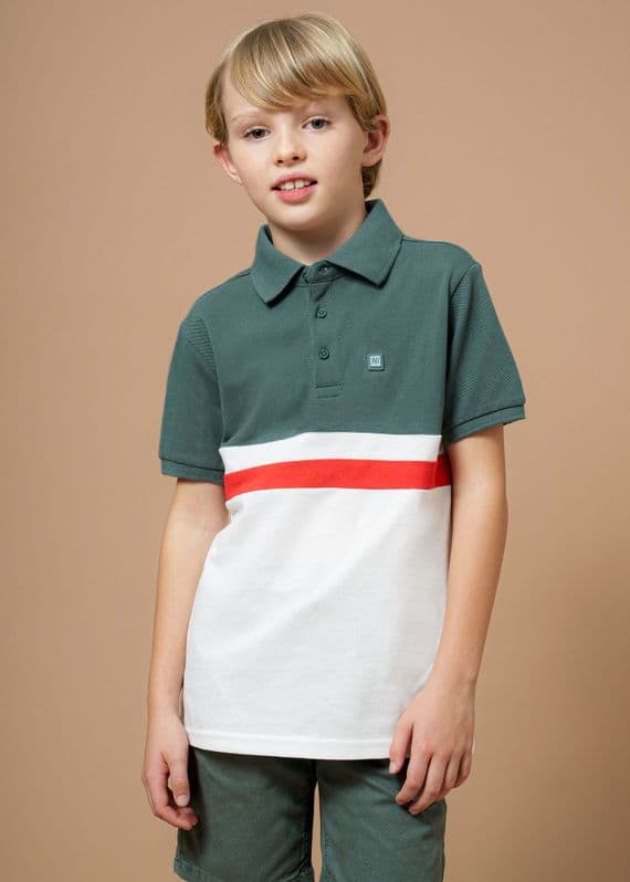 polo-verde-blanco oferta