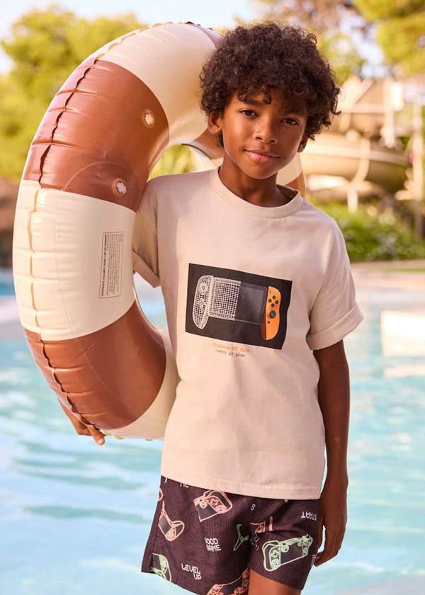 Camiseta Videojuego Crema