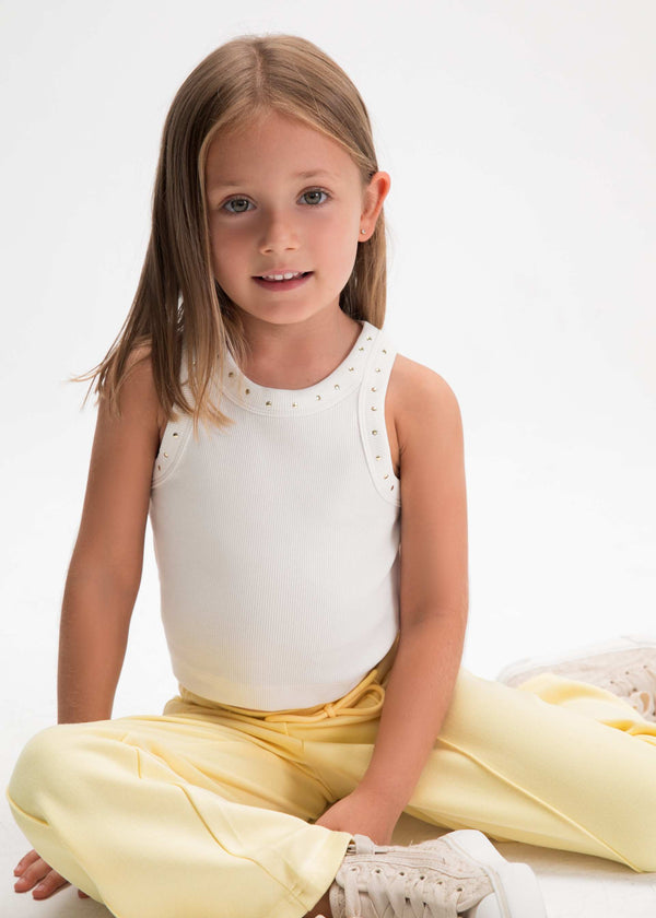 Top blanco de Mayoral - Moda infantil europea