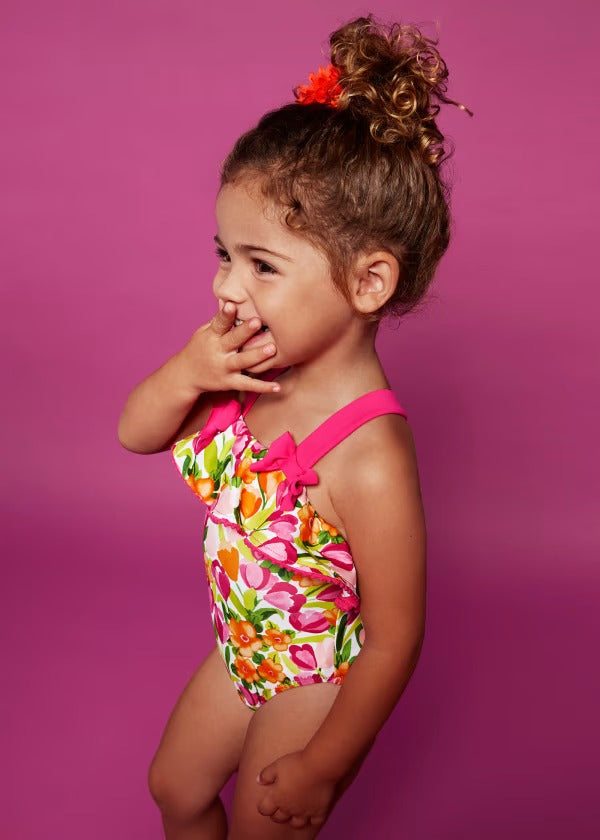 Traje de baño floral de Mayoral - Moda infantil europea