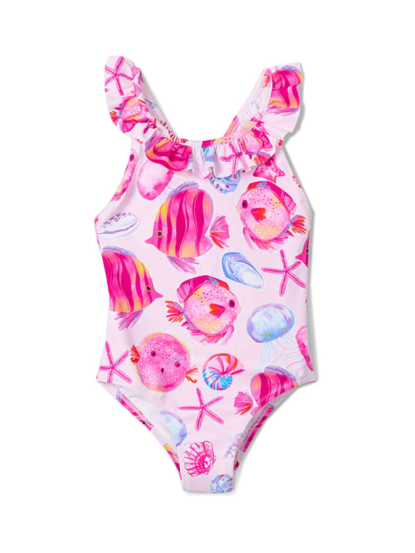 Traje de baño magenta de Mayoral - Moda infantil europea