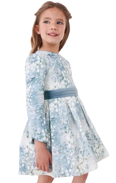 vestido azul celeste m/l oferta