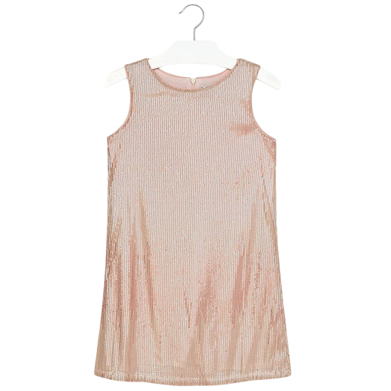 vestido lentejuelas rosa