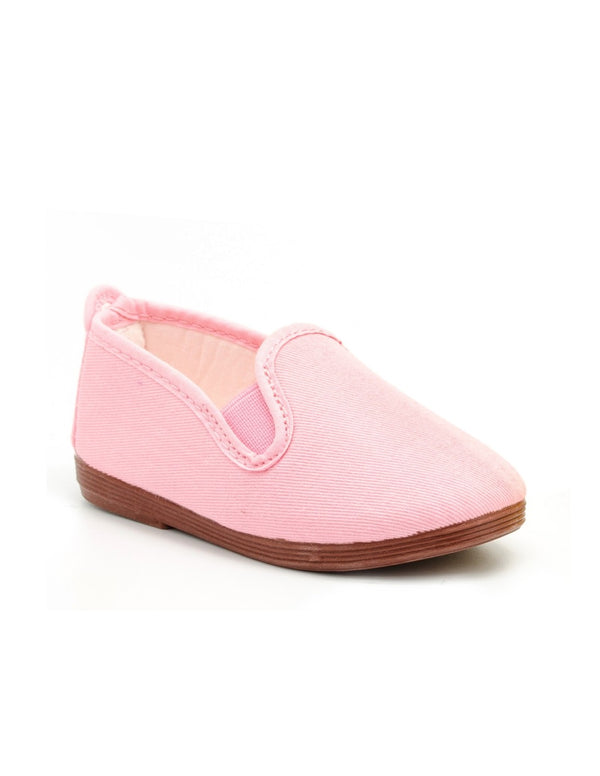 Zapatillas Lona con Elástico Rosados de Javer - Moda infantil europea